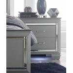 Allura Night Stand, LED Lighting - Silver